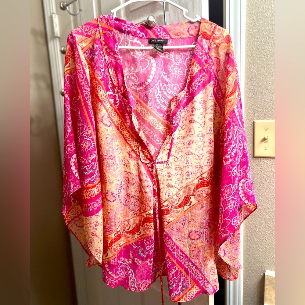 Lane Bryant 22/24 Flowing Boho blouse